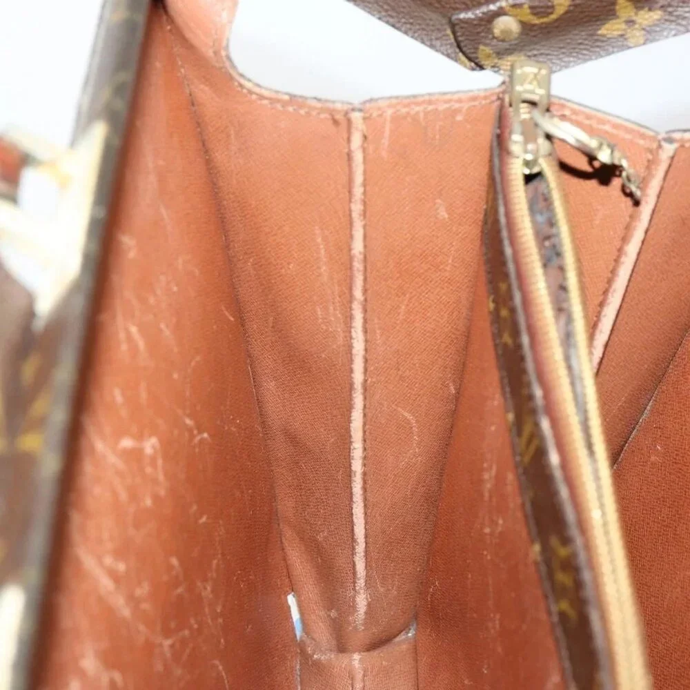 LOUIS VUITTON Monogram Serviette Fermoir Business Bag